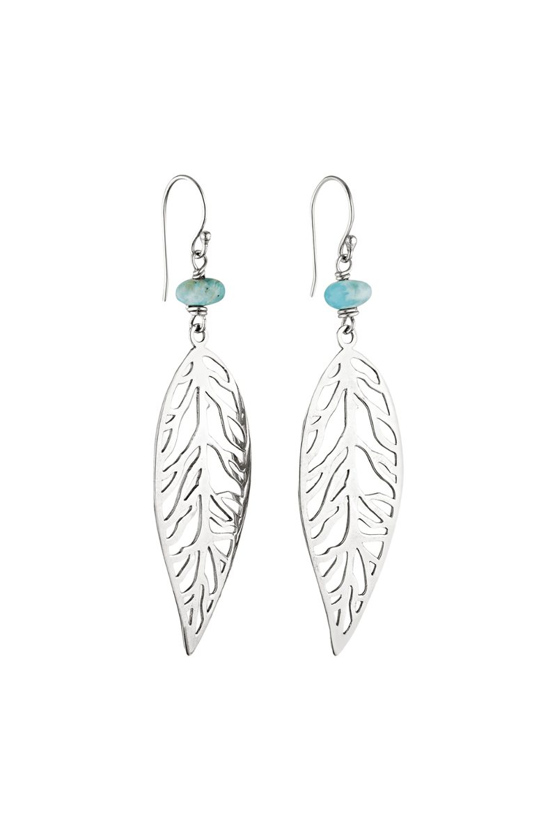 Caribbean Leaves - Larimar