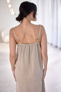Fundamental Linen Midi - Natural