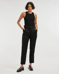 Daria Ribbed Tank - Black