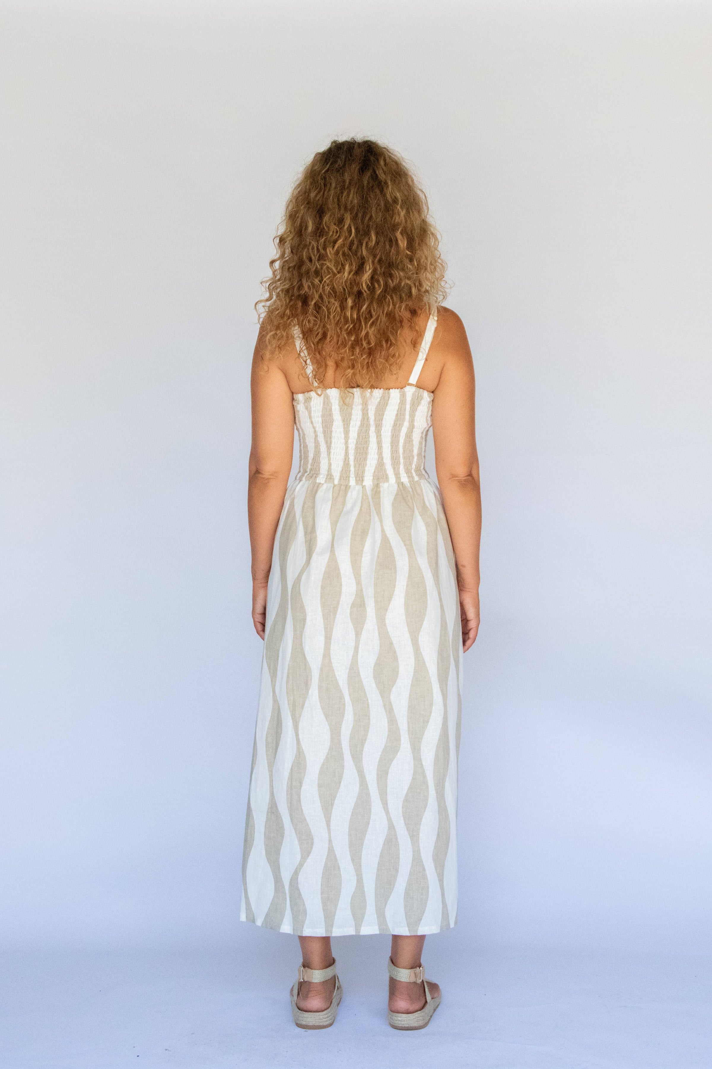 Mikoha Midi Dress - Island Stripe