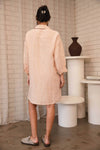 Linen Shift Dress - Blush
