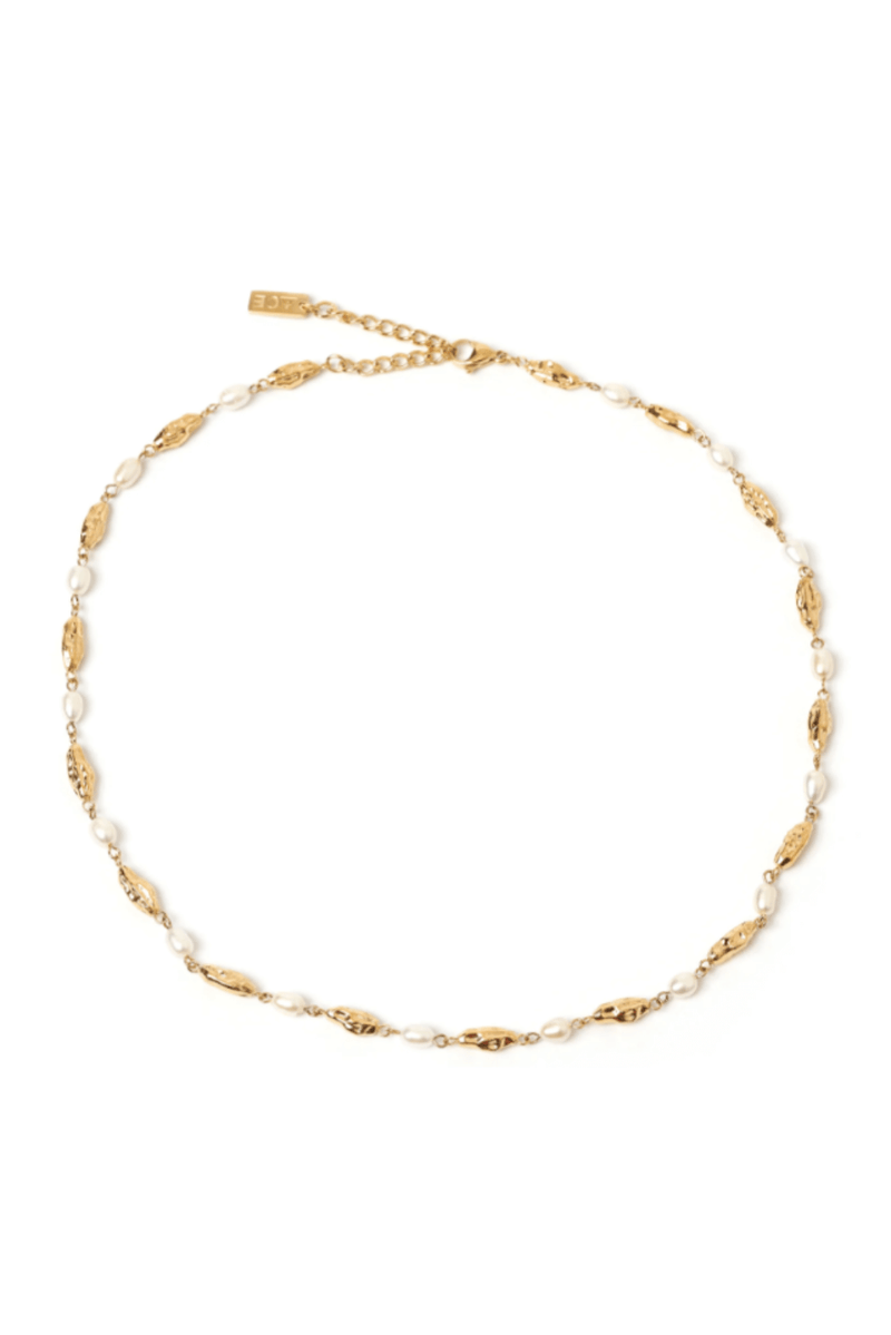 Mimi Pearl and Gold Necklace