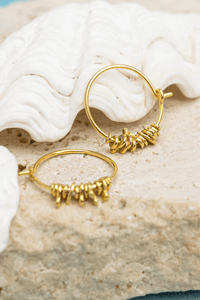 Dancing Sun Hoops - Gold