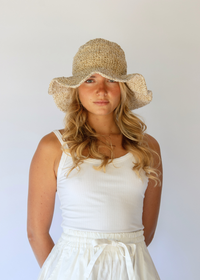 Polly Short Brim Hat - Natural