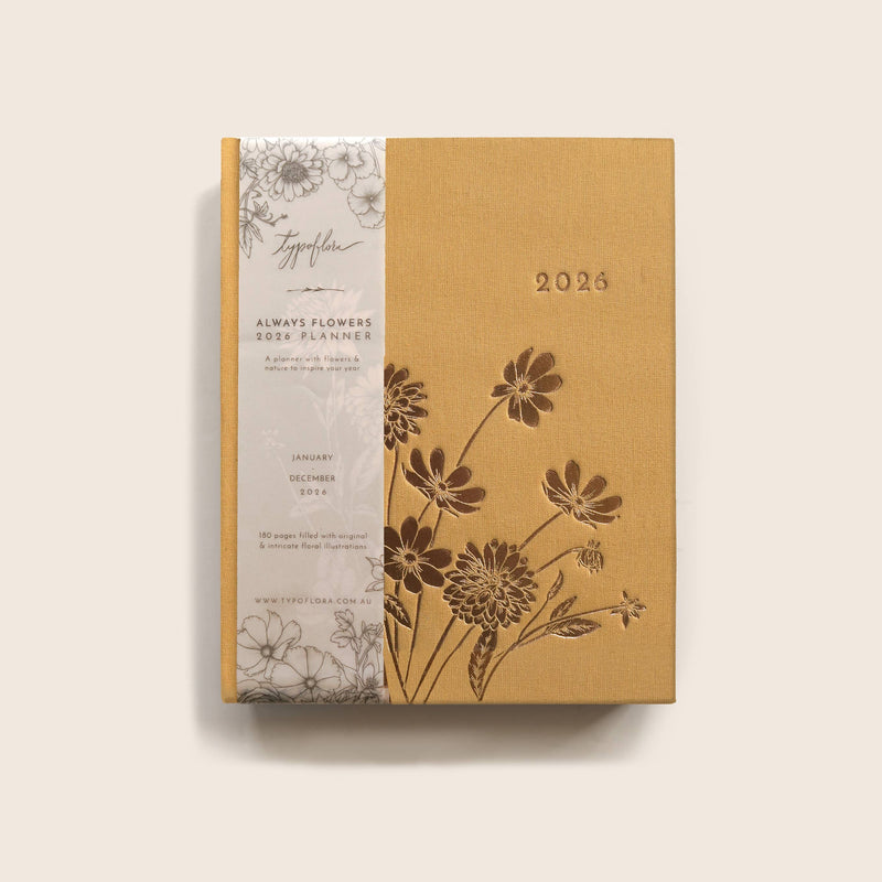 2026 ALWAYS FLOWERS PLANNER | HONEY