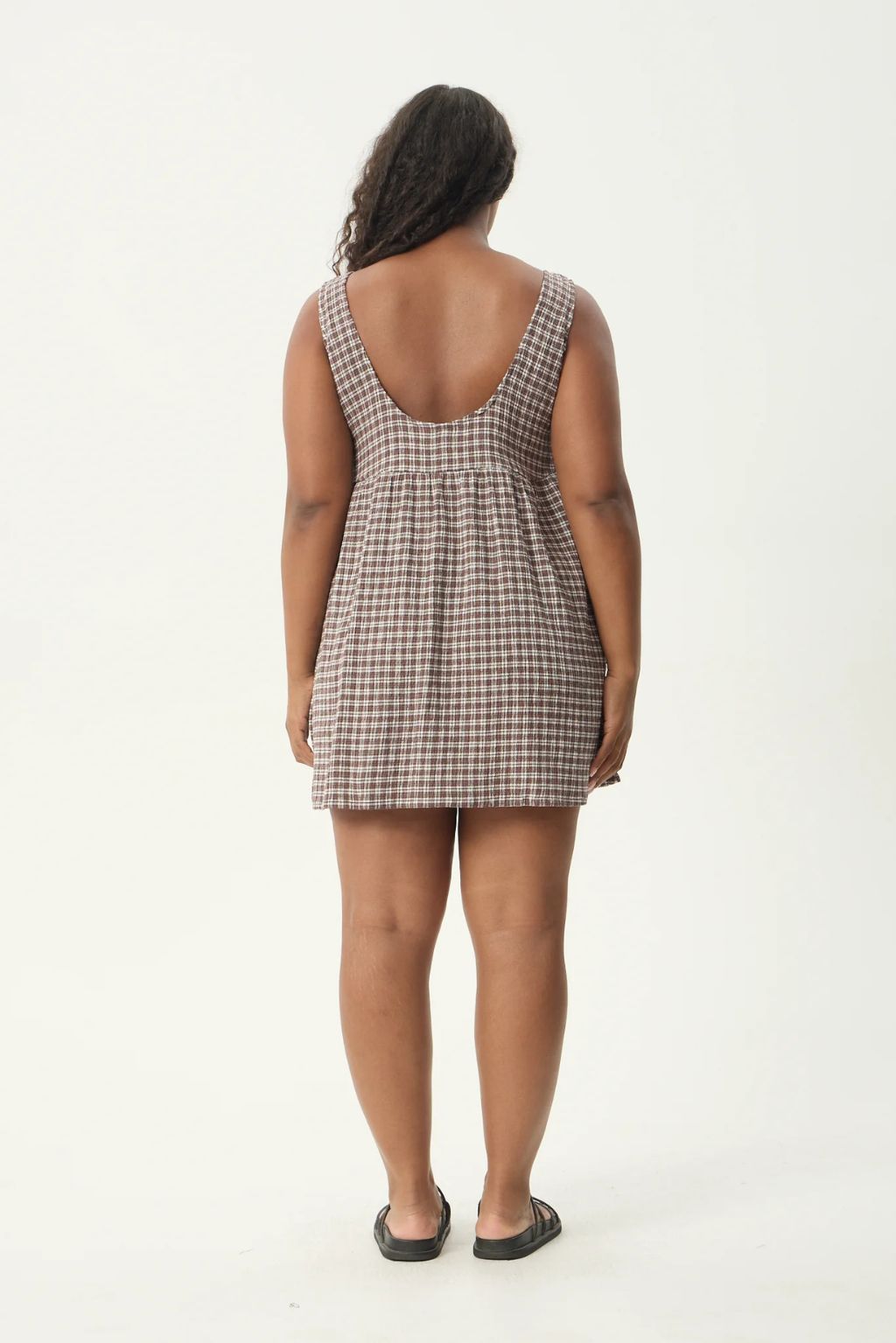 Jesse Mini Dress - coffee check