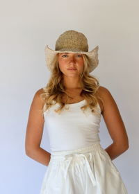 Polly Short Brim Hat - Natural