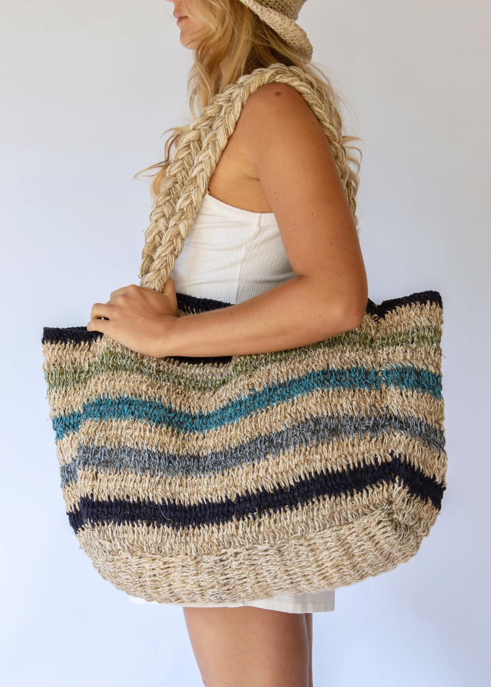 Elle Grande Tote - Tide Stripe