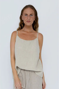 Fundamental Linen Cami - Natural
