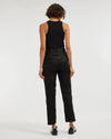 Daria Ribbed Tank - Black
