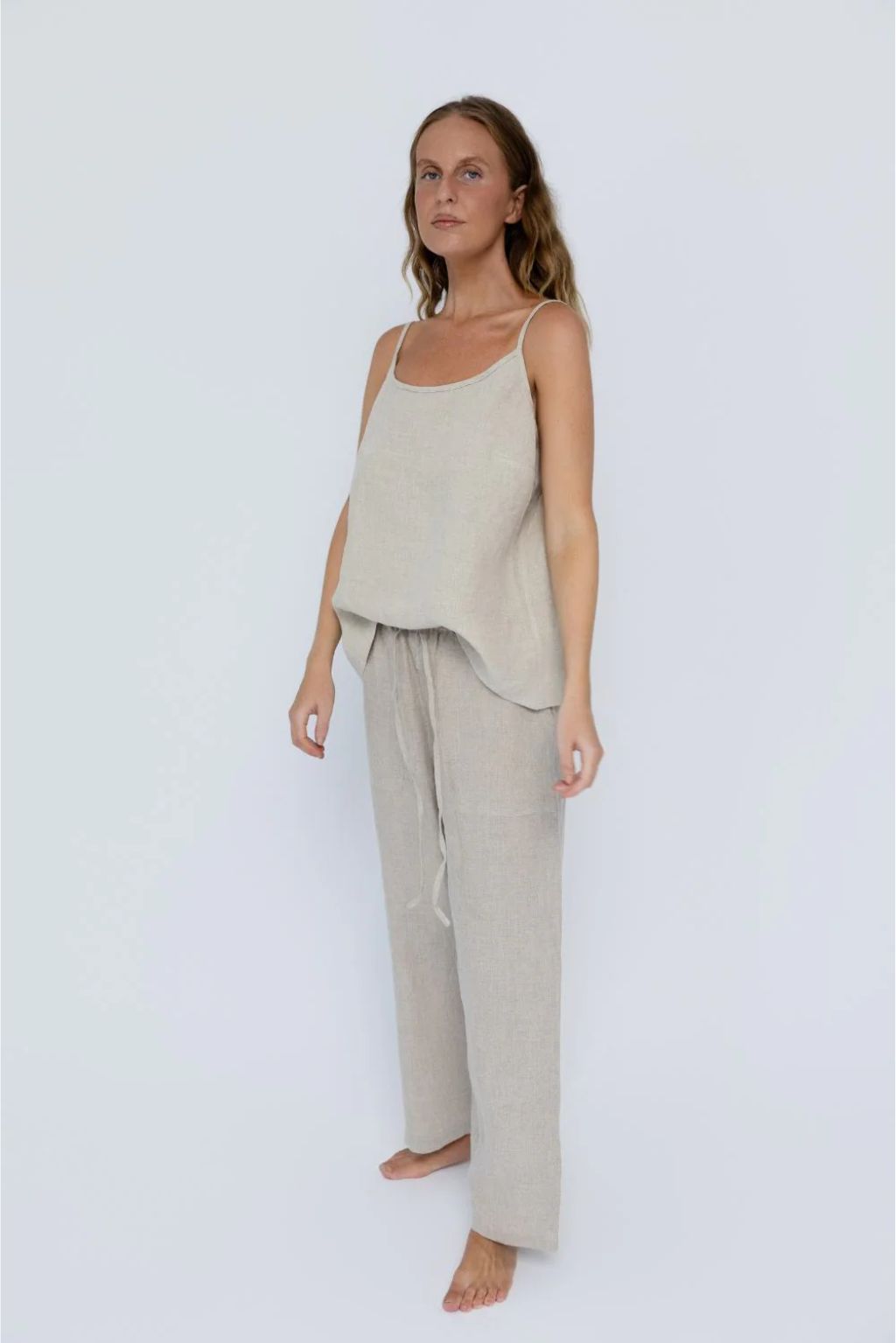 Fundamental Linen Cami - Natural