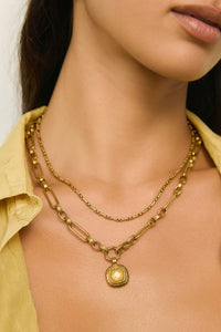 Mason Necklace - citrine