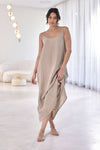 Fundamental Linen Midi - Natural
