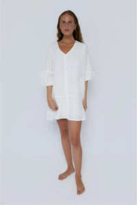Fundamental Linen Ease Dress - Off White