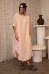Malle Linen Dress - Blush