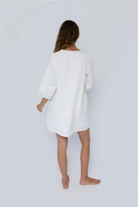 Fundamental Linen Ease Dress - Off White