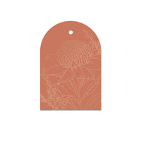 Rust Waratah Gift Tags