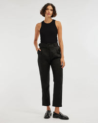 Daria Ribbed Tank - Black
