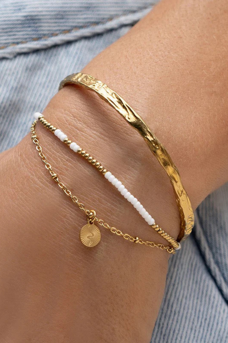 Cobra Gold Bracelet - Vanilla