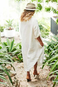 Malle Linen Dress - White