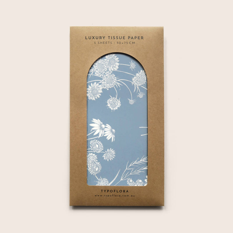 Tissue Paper - Wildflowers in Blue