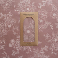 Tissue Paper - Peony in Dusty Mauve