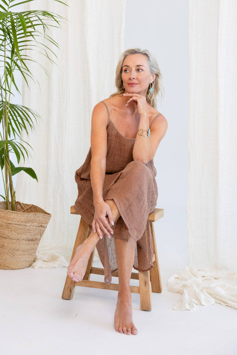 Luxe Linen Midi - Clay
