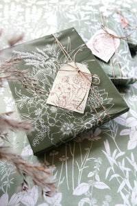 Tissue Paper - King Protea In Olive