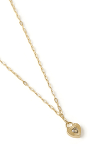 Ruby Heart Necklace - Stone