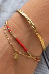 Cobra Gold Bracelet - Cherry