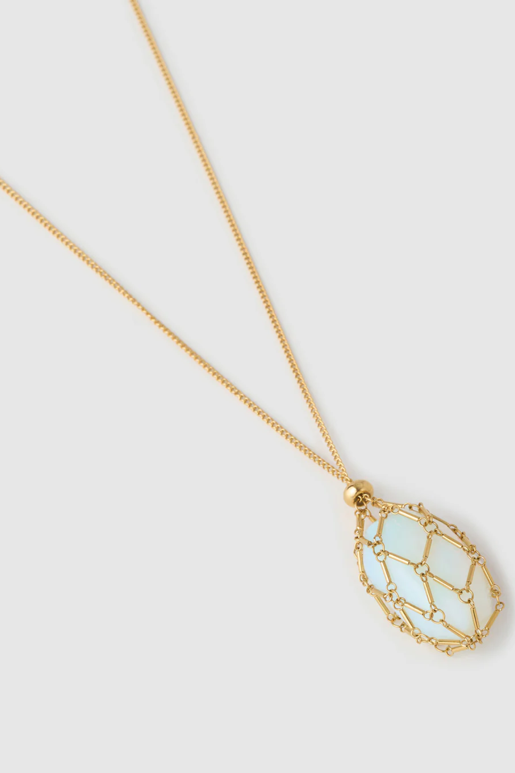 Lotus Necklace - opal