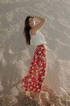 Aria Maxi Skirt - Crimson