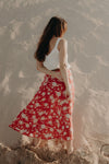 Aria Maxi Skirt - Crimson