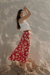 Aria Maxi Skirt - Crimson