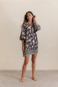 Aria Mini Dress - charcoal