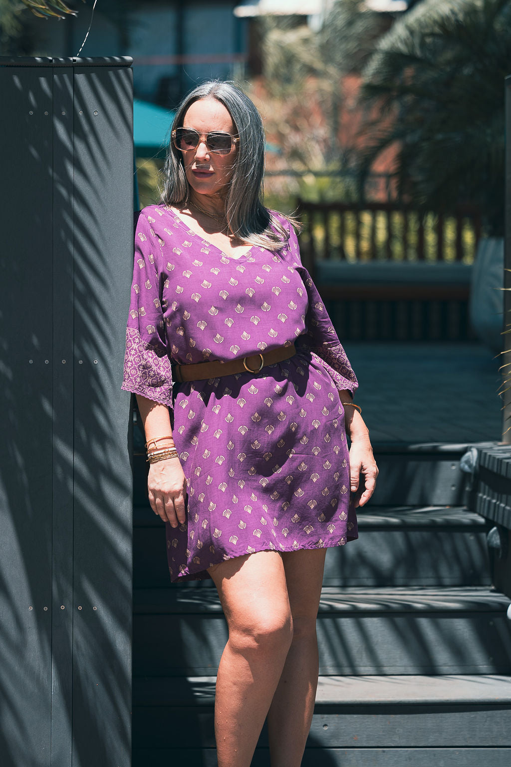 Aria Tunic - eggplant