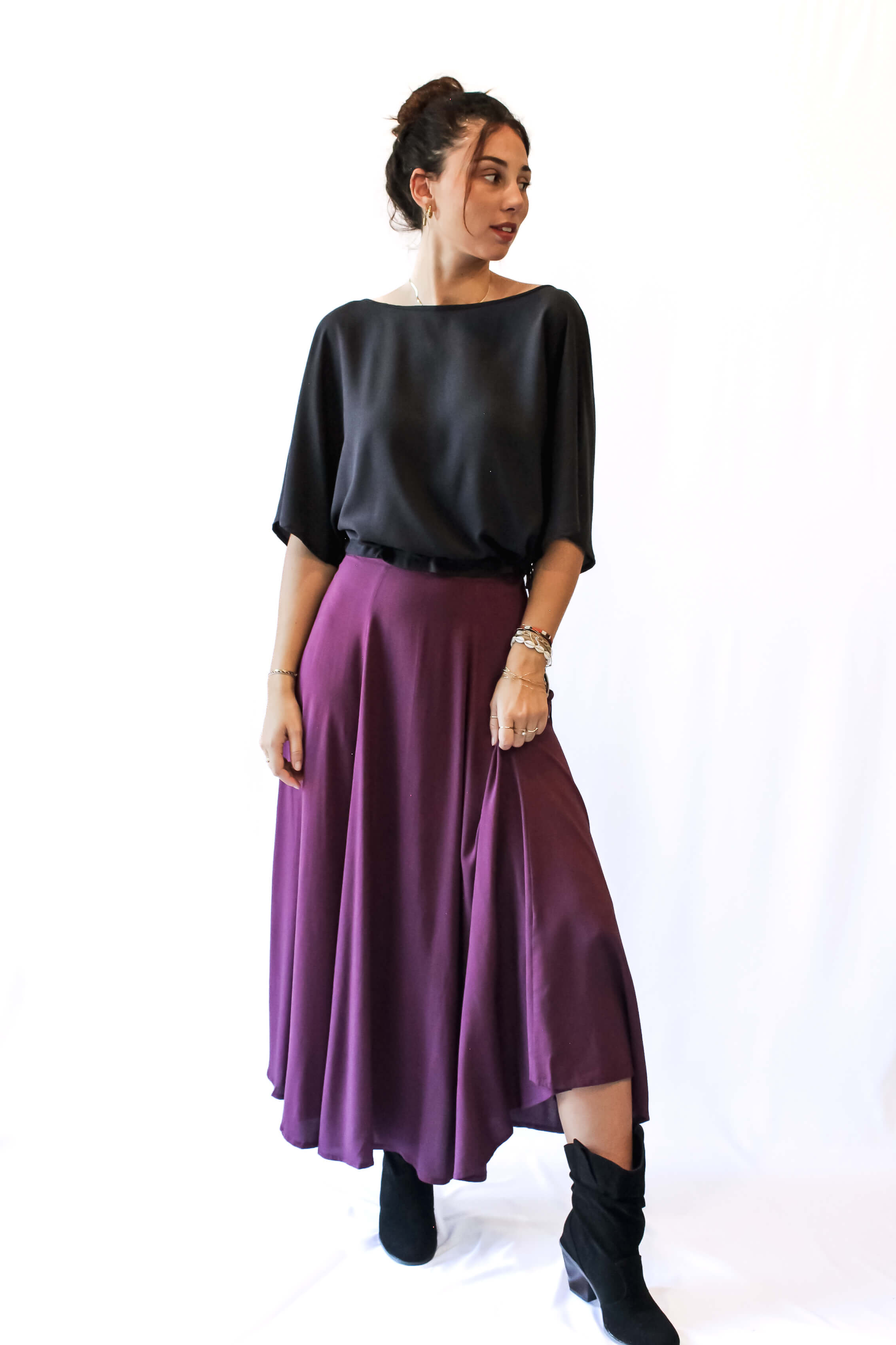 Aria Maxi Skirt - violet