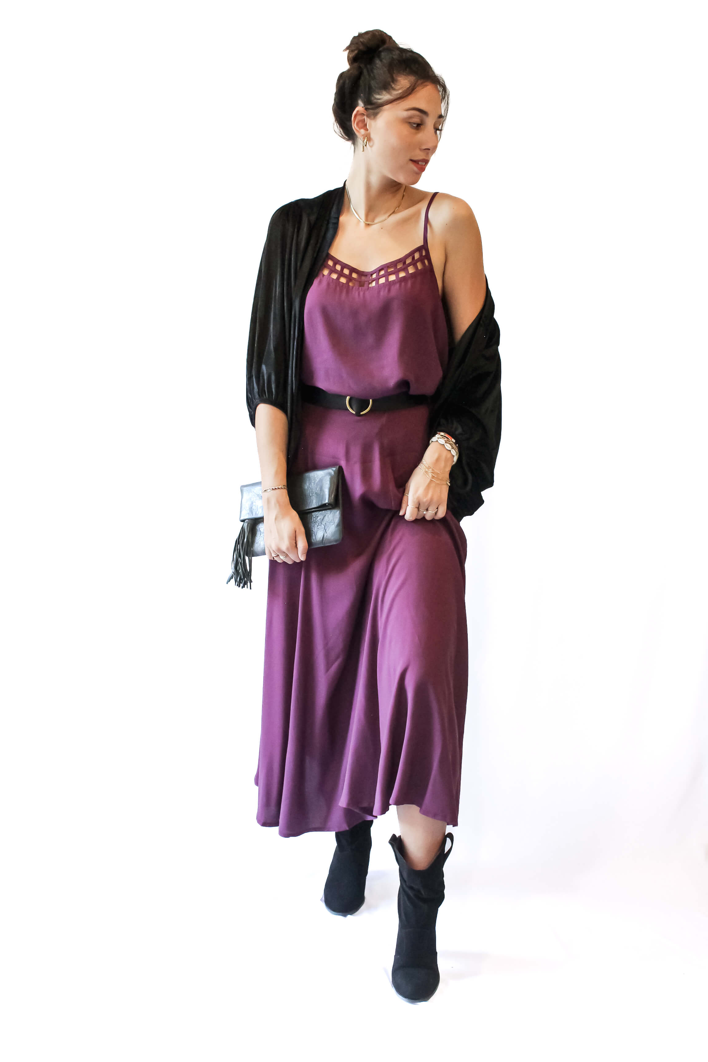 Aria Maxi Skirt - violet