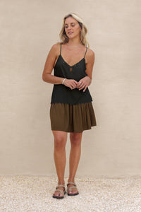 Celeste Slip Top - black