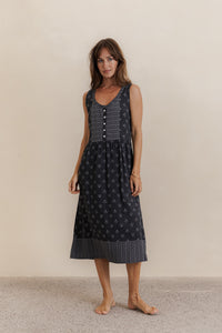 Dahlia Midi Dress - Noir