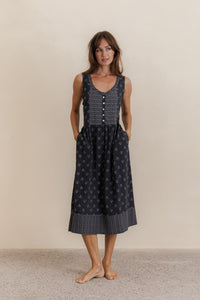 Dahlia Midi Dress - Noir