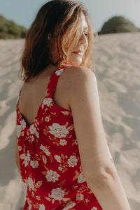 Ember Slip Top - Crimson