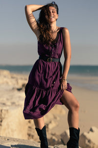 Ember Midi Dress - violet