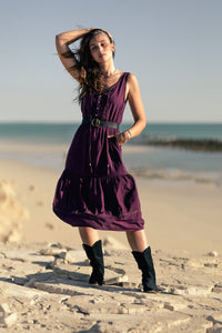 Ember Midi Dress - violet