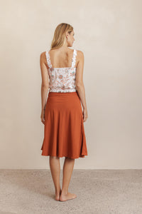 Ember Midi Skirt - Clay