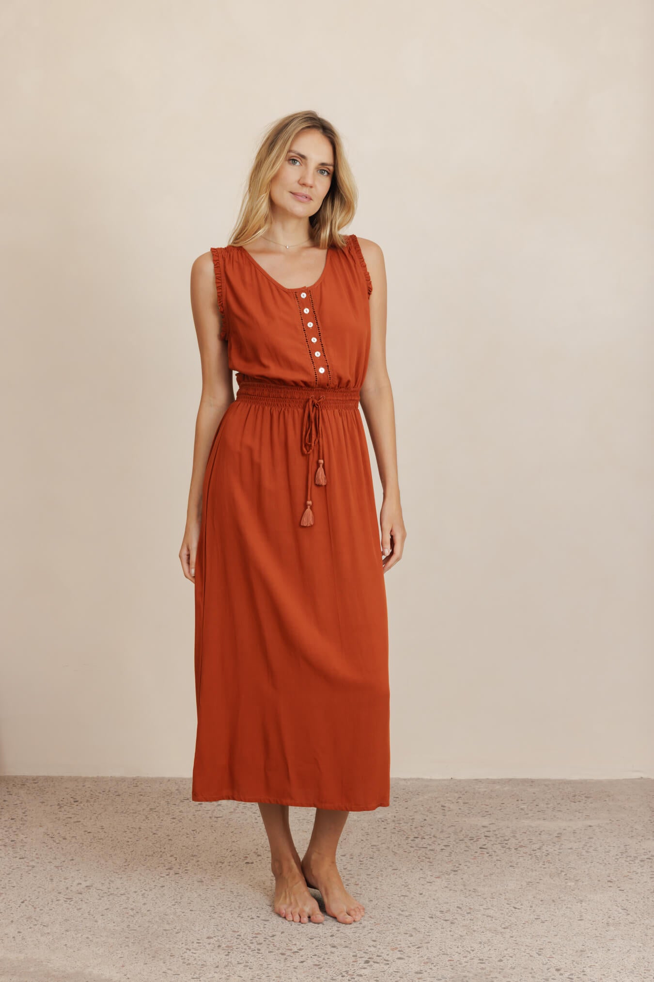 Esther Maxi Dress - Clay