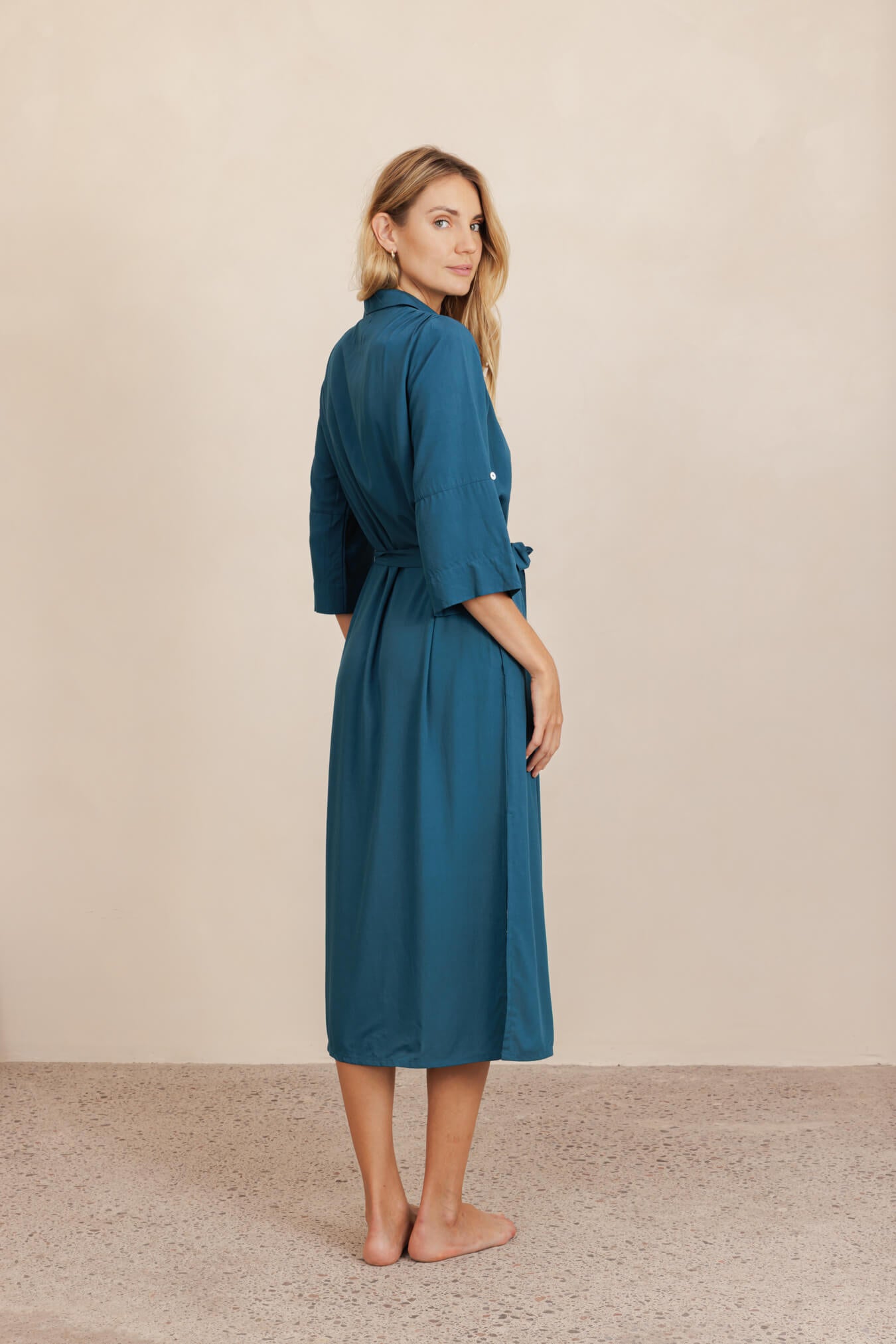 Esther Shirt Dress - Baltic