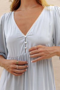 Freya Midi Dress - sky
