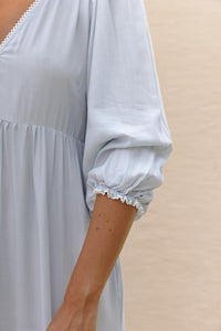 Freya Midi Dress - sky