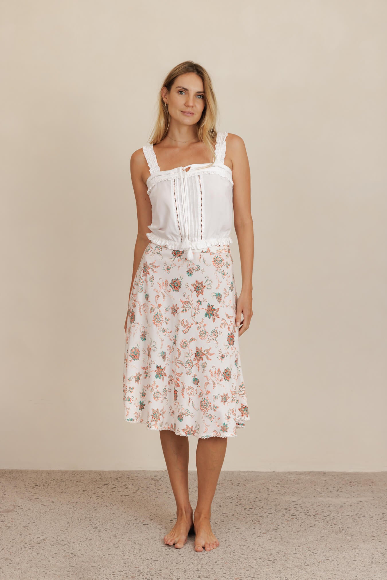 Harlow Mini Cami - Ivory